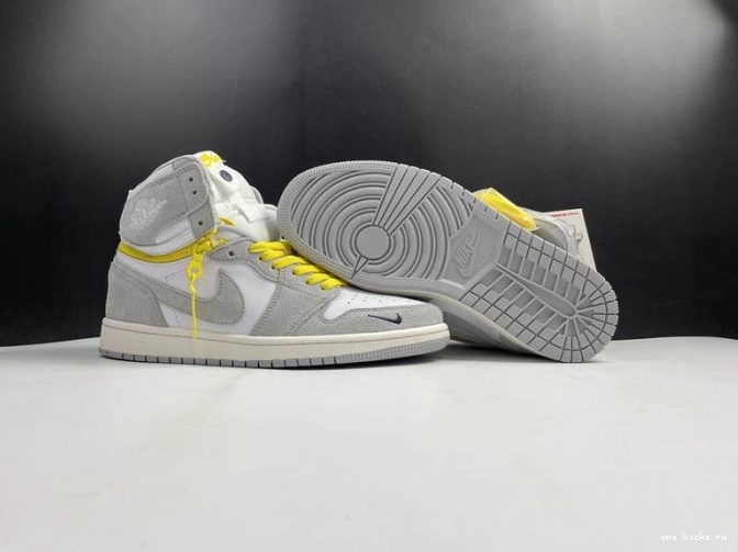 Rep Onekick Air Light Switch 1 High CW6576-100 Smoke Jordan 0703